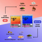 Kit Energía y Sueño | Café Funcional + Calm Cacao | Activa tu día y relájate por la noche - Dose Of
