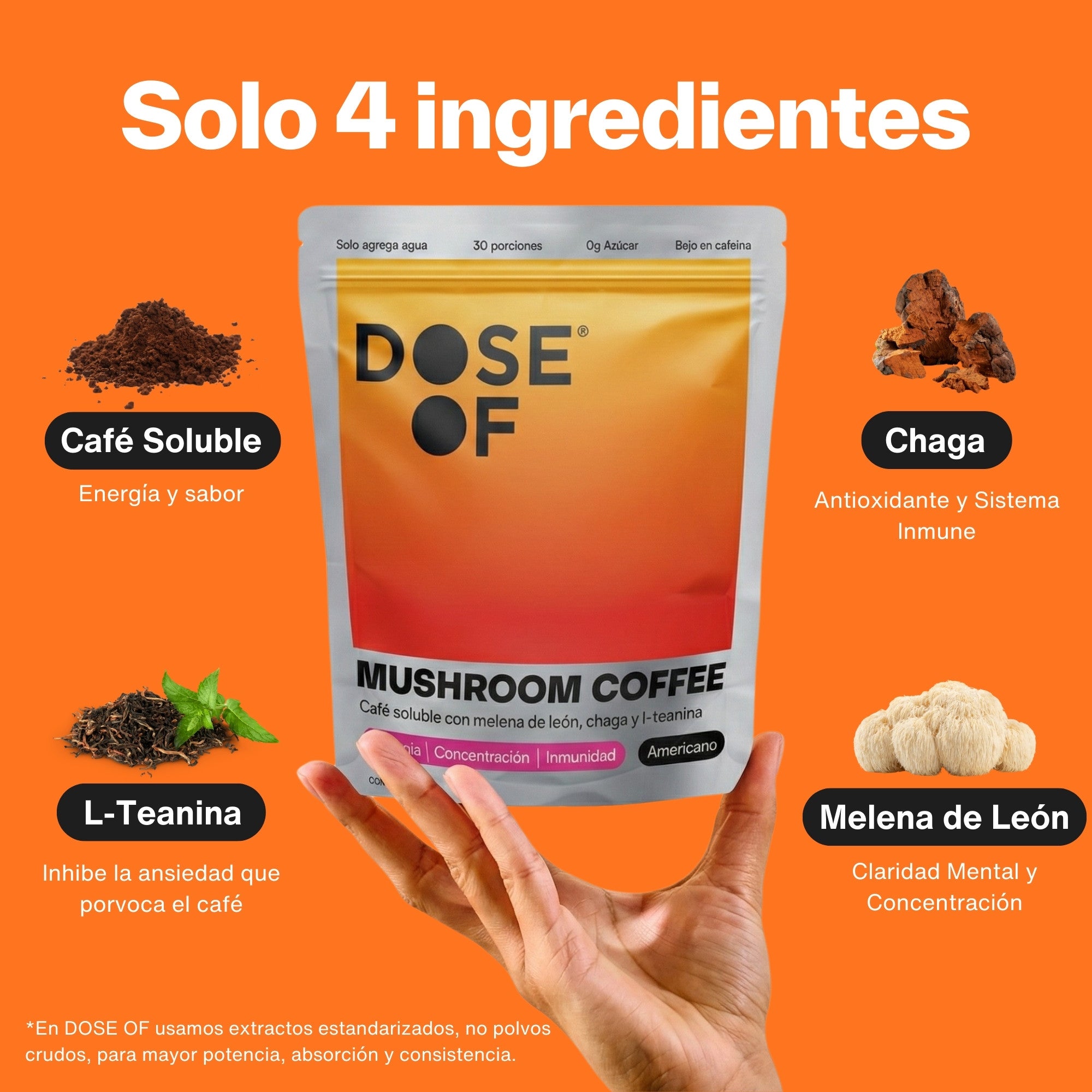 ingredientes mushroom coffee dose of