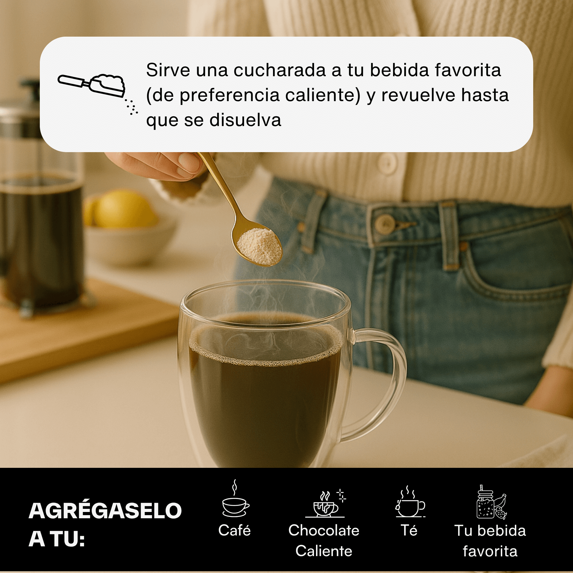 como servir collagen creamer dose of