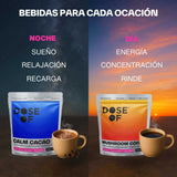 dose of calm cacao y mushroom coffee