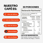 Tabla nutricional dose of mushroom coffee