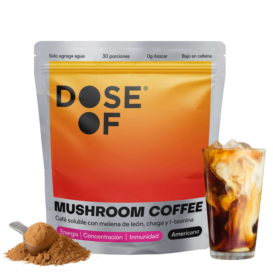 Mushroom coffee dose of