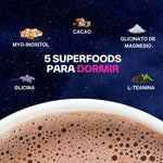 Ingredientes Calm Cacao: cacao orgánico, magnesio, L-teanina, inositol y glicina